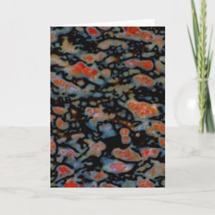 Colourful Petrified Dinosaur Bone Card