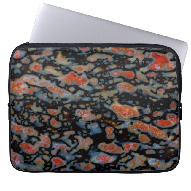 Colourful Petrified Dinosaur Bone Laptop Sleeve (Front)