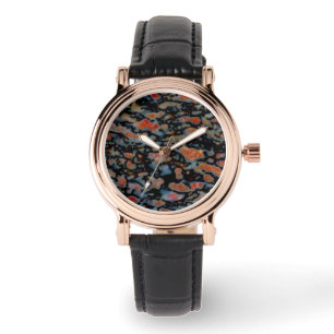 Colourful Petrified Dinosaur Bone Watch