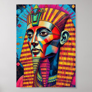 Colourful Pharaoh Print, Value Poster Paper (Matte