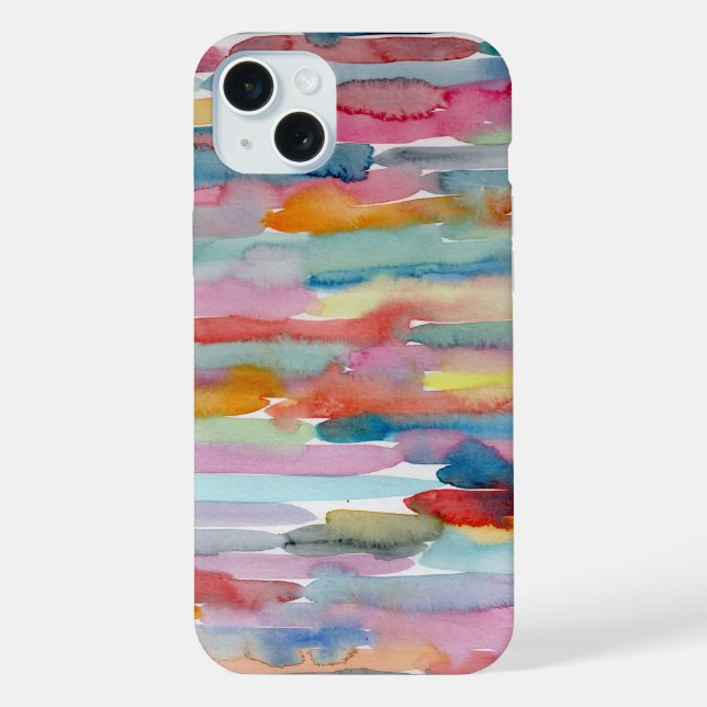 Colourful Phone Case, Abstract Art, Brushstroke iPhone Case (Back)