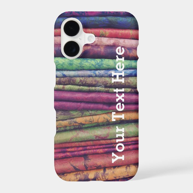Colourful Phone Case fabric stack -- Customizable (Back)