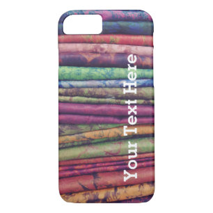Colourful Phone Case fabric stack -- Customizable