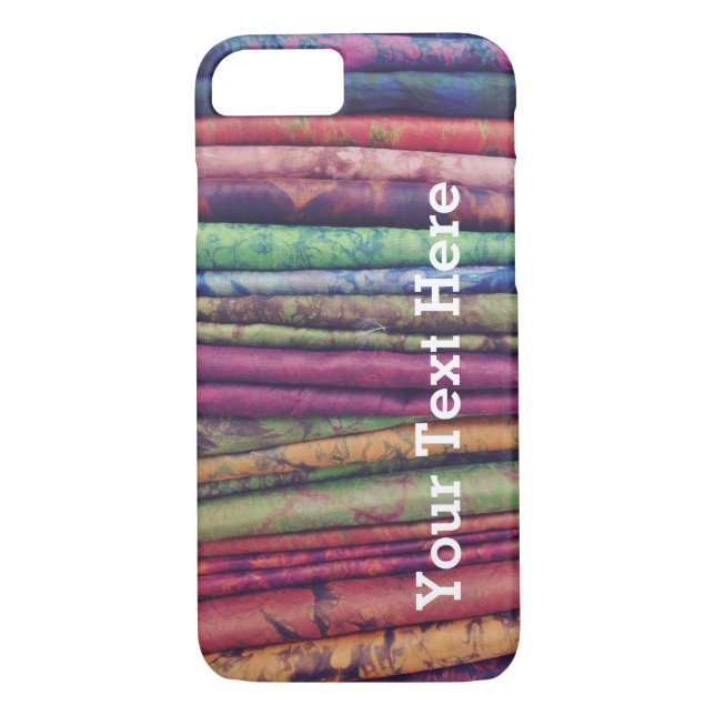 Colourful Phone Case fabric stack -- Customizable (Back)