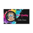 Colourful Photo Face Painter Black Background