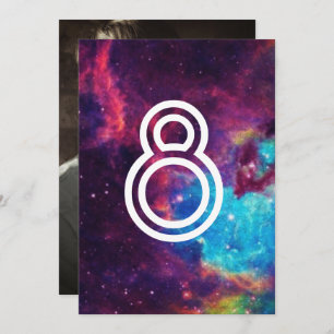 Colourful Photo Galaxy Wedding Table Numbers