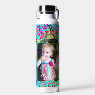 Colourful Photo Personalized     Water Bottle