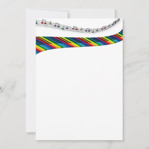 Colourful piano keyboard