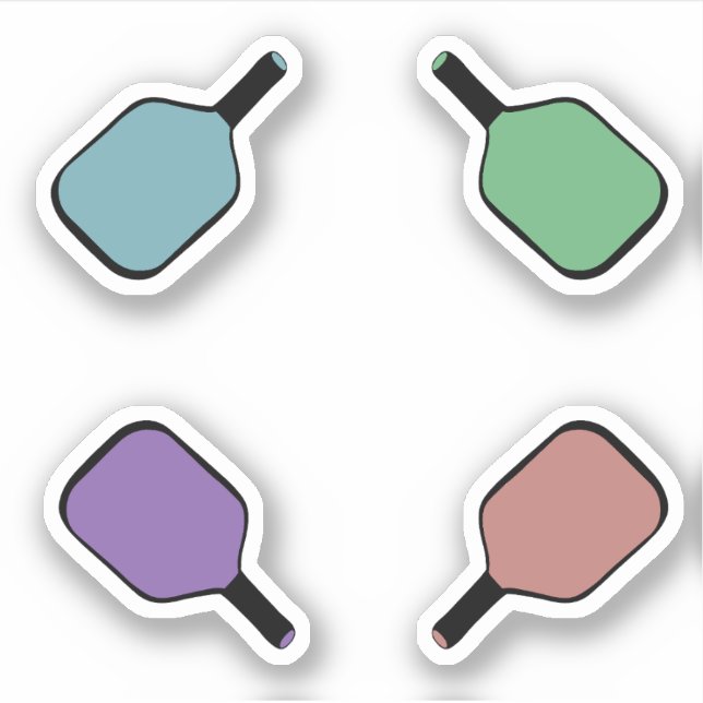 Colourful Pickleball Paddles (Front)