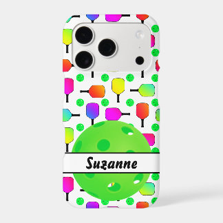 Colourful Pickleball Paddles Green Personalized