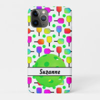 Colourful Pickleball Paddles Green Personalized