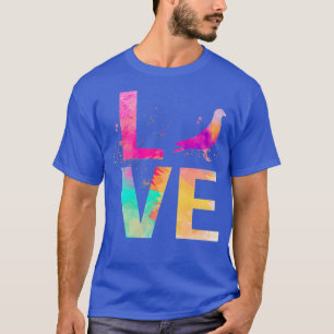 Colourful Pigeon racing Mom Gifts Pigeon racing T-Shirt