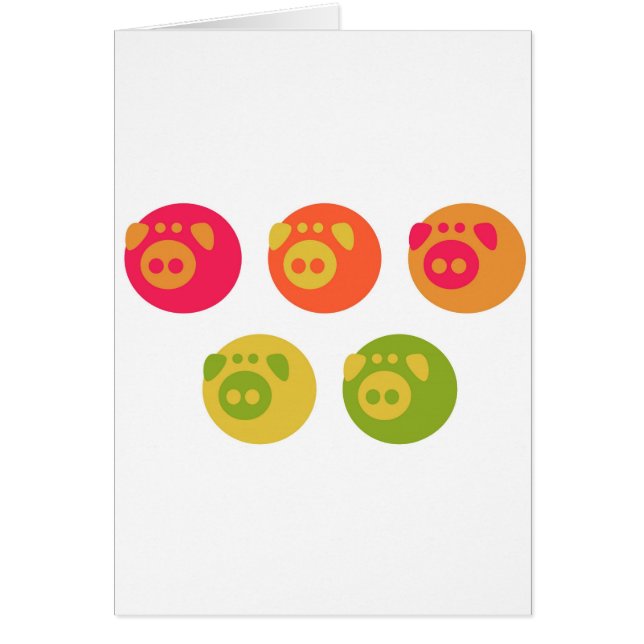 Colourful Piggies (Front)