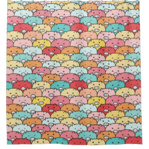 Colourful Pigs Funny And Cute Pattern