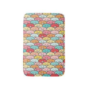Colourful Pigs Funny And Cute Pattern Bath Mat