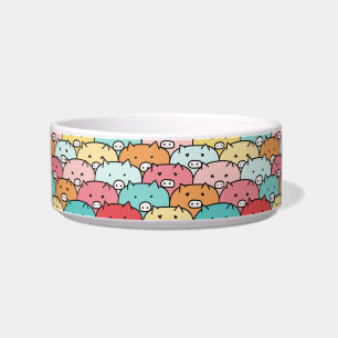 Colourful Pigs Funny And Cute Pattern Bowl