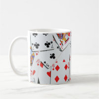 Colourful Pile of Poker Playing Cards