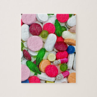Colourful pills custom product jigsaw puzzle
