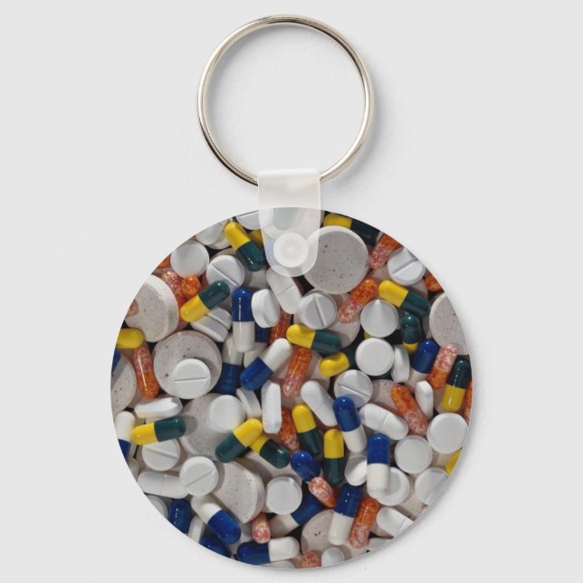 Colourful Pills Keychain (Front)