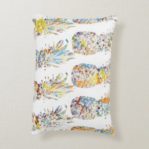 Colourful Pineapple Print Accent Pillow