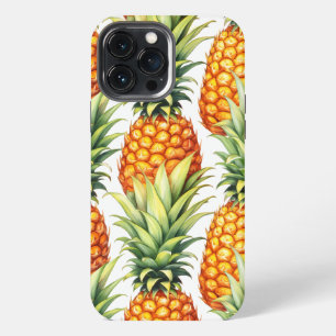 Colourful Pineapple Summer Tropical Pattern iPhone 13 Pro Max Case