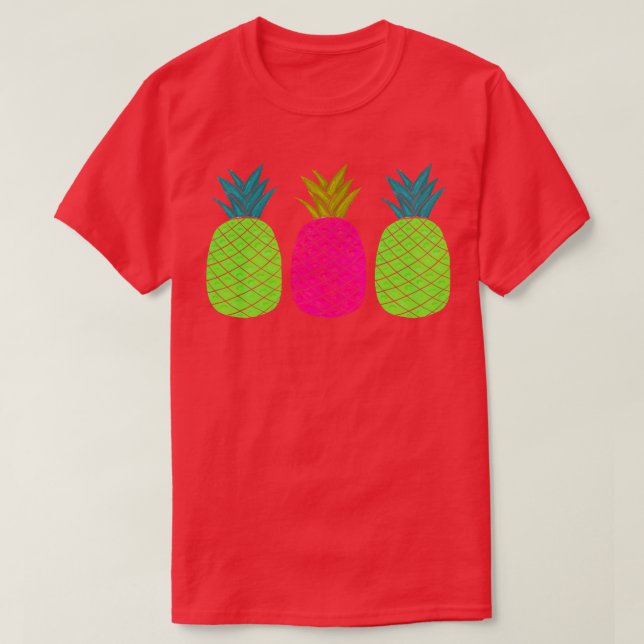 colourful pineapple T-Shirt (Design Front)
