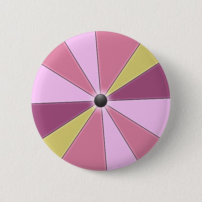 Colourful Pink Beams Graphical 2 Inch Round Button (Front)