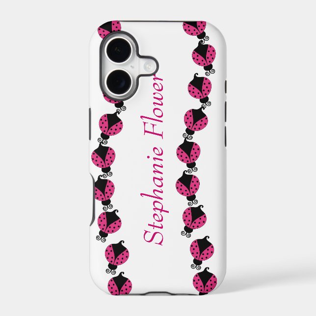 Colourful Pink Lady Bug (Back)
