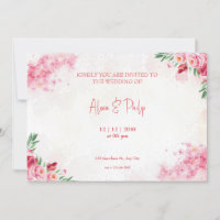 Colourful Pink Poses Floral Wedding