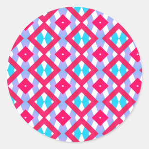 Colourful pink, purple and blue sticker