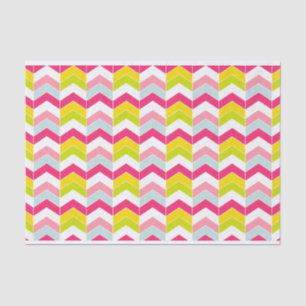 Colourful Pink ZigZag Chevron Pattern Tissue Paper
