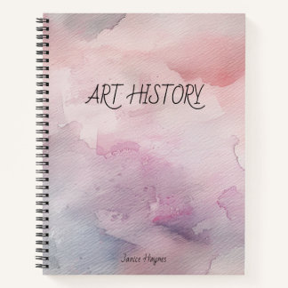 Colourful Pinks Watercolor Tie-dye Customizable Notebook