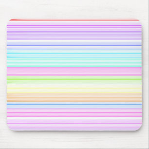 Colourful Pinstripes Mouse Pad