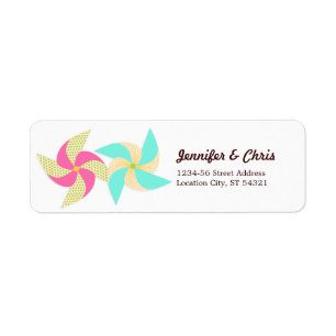 Colourful Pinwheel Themed Wedding