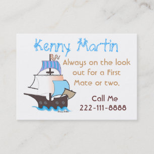 Colourful Pirate Ship Play Date Card