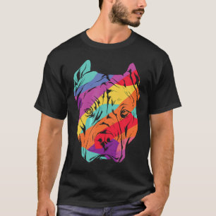 Colourful Pitbull Dog Pitbull Dog Owner T-Shirt