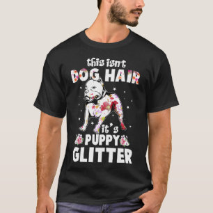 Colourful Pitbull For Women Who Love Flowers And P T-Shirt