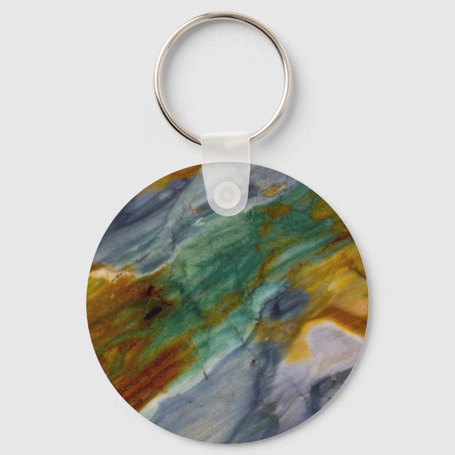 Colourful Piute Jasper Keychain (Front)