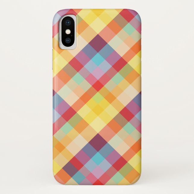 Colourful Pixels Geek Case-Mate iPhone Case (Back)