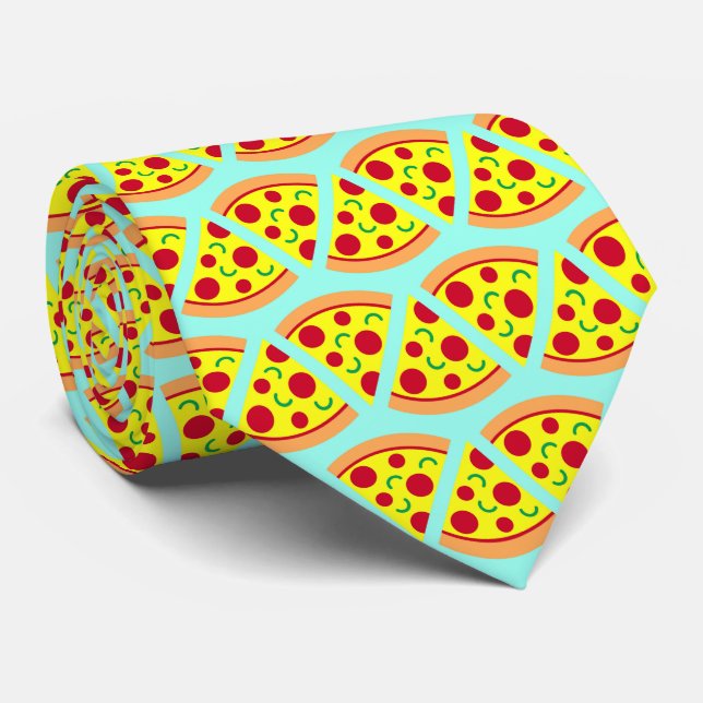 Colourful Pizza Slices Italian Trattoria Boss Tie (Rolled)