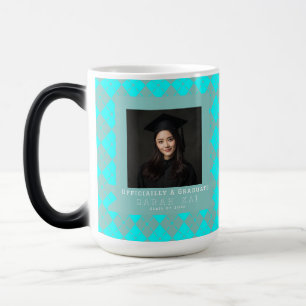 Colourful Plaid Pattern Mom Graduation Gift Magic Mug