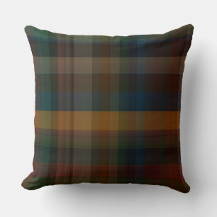 Colourful Plaid Throw Pillow