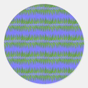 Colourful Plain Patterns - Customize own text Classic Round Sticker