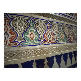 Colourful Plaster and Tile - Marrakech, Morocco Photo Print