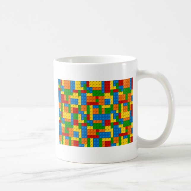 colourful plastic blocks coffee mug (Right)