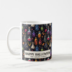 Colourful Poison Potions Bottles Halloween Coffee Mug