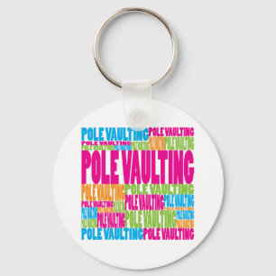 Colourful Pole Vaulting Keychain