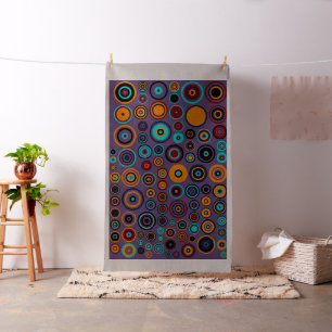 Colourful Polka Dot Circles Pattern #4 Fabric