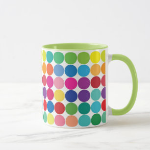 Colourful Polka Dot Cup Customize Mug
