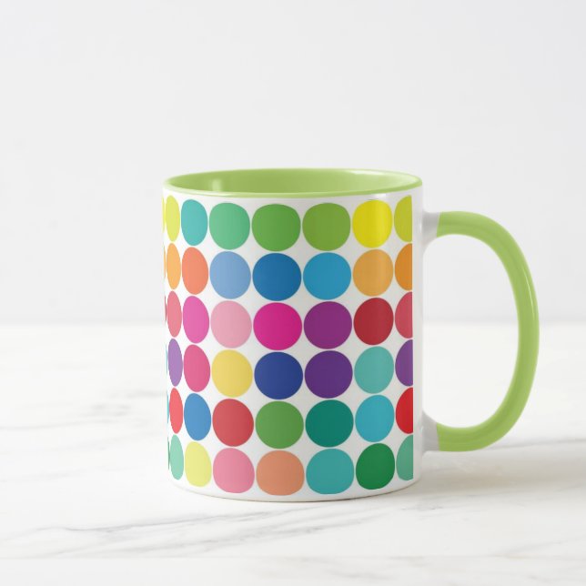 Colourful Polka Dot Cup Customize Mug (Right)
